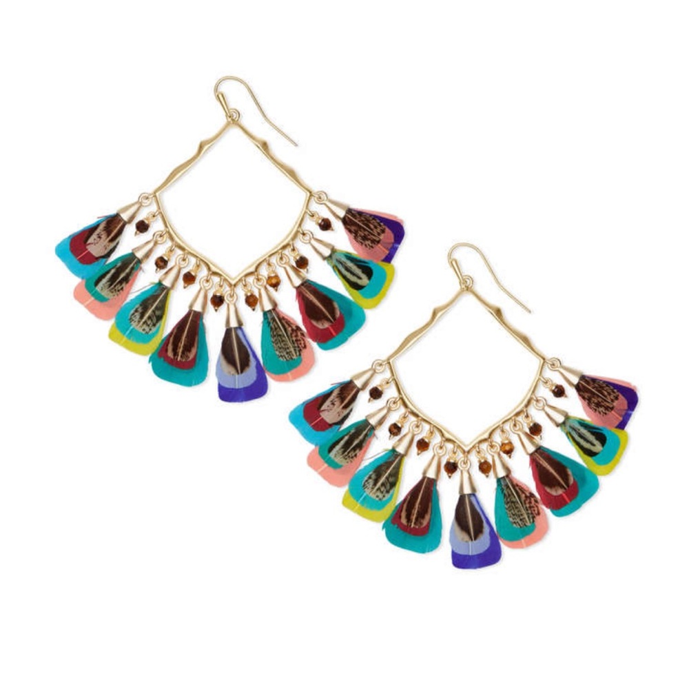 Kendra Scott Gold Multi Raven Earrings